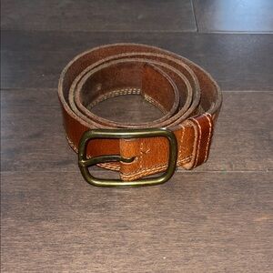 Jack and Jones Brown Leather Belt 95